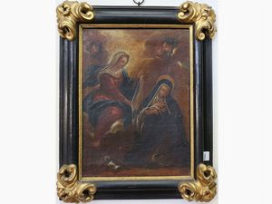 The Virgin gives the veil of purity to Santa Maria Maddalena de 'Pazzi  - Auction Furniture and Paintings from the Ancient Fattoria Franceschini, partly from Villa I Pitti - Digital Auctions